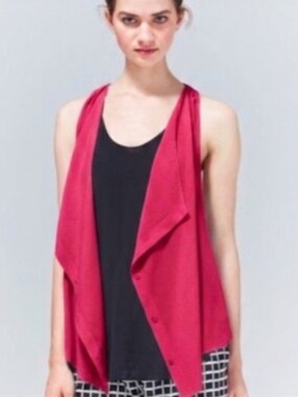 Aritzia Wilfred Ninon 100% Silk Sleeveless Button Front Blouse M